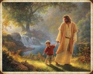 Jesus og liten gutt