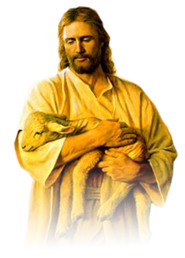 Jesus med lam i armene
