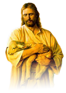 Jesus holder et lam